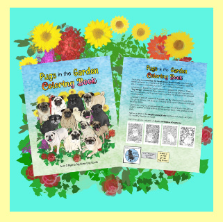 Pugs in the Garden